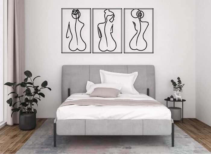 שלישיית נשים מאחור לחדר שינה